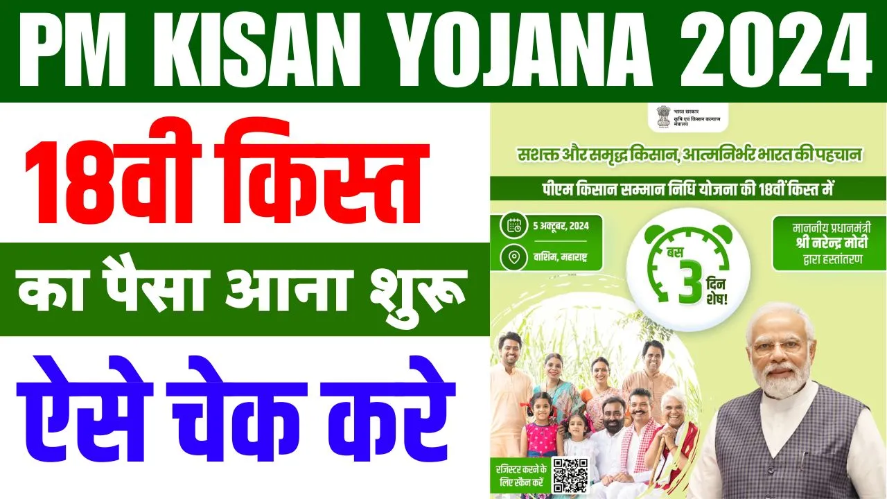 PM Kisan Yojana 18th Installment Date 2024